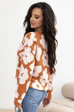 Almost Golden Floral Loose Sweater