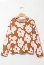 Almost Golden Floral Loose Sweater