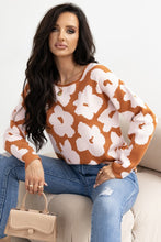 Almost Golden Floral Loose Sweater