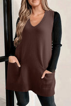 Cozy Daydream Brown Tunic Sweater Vest