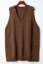 Cozy Daydream Brown Tunic Sweater Vest