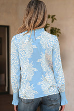 Full of Grace Ruffled Collar Flower Blouse