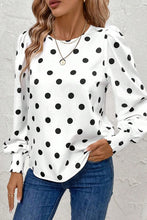 Playful Details Polka Dot Frilled Blouse