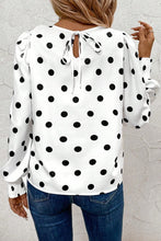 Playful Details Polka Dot Frilled Blouse