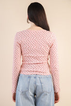 So In Love Floral Fitted Knit Top