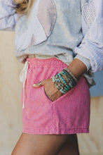 Made For Sunshine Pink Stripe Denim Shorts