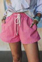 Made For Sunshine Pink Stripe Denim Shorts