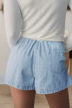 Made For Sunshine Sky Blue Stripe Denim Shorts