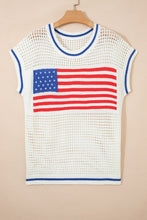 Americana Vibes USA Flag Knitted Top
