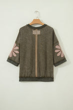Wildflower Soul Mineral Wash Flower Patched Top