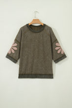 Wildflower Soul Mineral Wash Flower Patched Top