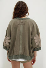 Wildflower Soul Mineral Wash Flower Patched Top