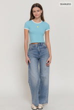 Everyday Cuteness Blue Ringer Top