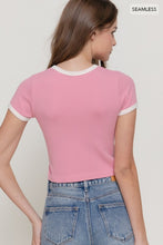 Everyday Cuteness Pink Ringer Top