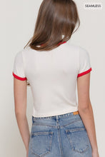 Everyday Cuteness Cream Ringer Top