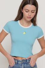 Everyday Cuteness Blue Ringer Top