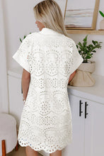Darling Energy Eyelet Embroidered Mini Dress