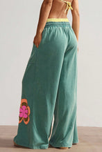 Boho Bloom Floral Patchwork Wide Leg Pants