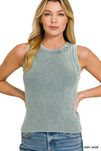 Those Chill Days Ash Jade Ribbed Tank