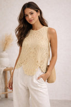 Forever Flattering Taupe Crochet Lace Top