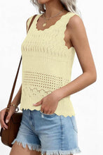 Summer Charm Hollow Knit Tank Top