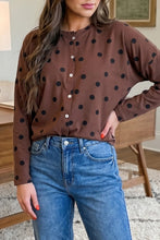 Worth Knowing Polka Dot Button Top