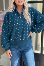 Just Because Blue Polka Dot Pullover