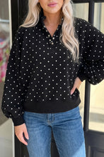 Just Because Black Polka Dot Pullover