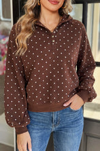 Just Because Brown Polka Dot Pullover