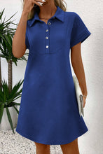 Set the Tone Navy Textured Mini Dress