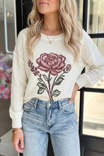 Pretty As Ever Floral Knit Sweater