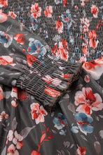 Fall For It Smocked Floral Long Sleeve Dress