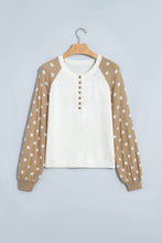 Made To Stay Polka Dot Button Sweater