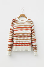Autumn Affair Eyelet Drop Shoulder Sweater