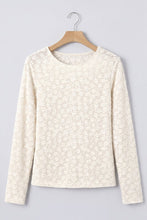 Without A Doubt White Sheer Floral Lace Mesh Top
