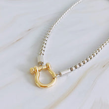 Bea Box Chain Necklace-Two Tone