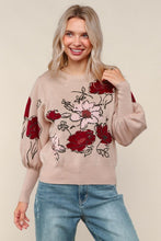 Freshly Picked Bubble Sleeve Floral Sweater