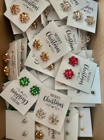 Holiday Bow Earrings