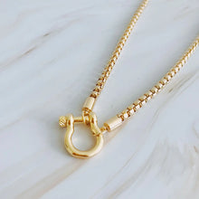 Bea Box Chain Necklace-Gold