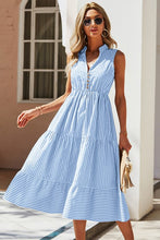 Summer Breeze Stripe Sleeveless Dress