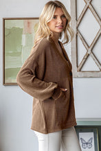 The Next Chapter Chestnut Ribbed Cardigan