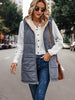Carry On Grey Blue Faux Fur Vest