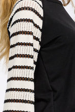 Favorite Moments Stripe Raglan Flared Sleeve Top