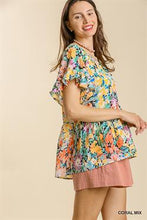 Wander Freely Colorful Floral Top