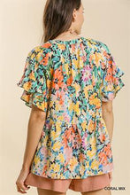Wander Freely Colorful Floral Top