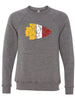 Arrowhead -- BELLA+CANVAS - Sponge Fleece Raglan Crewneck Sweatshirt