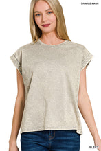 Certain Joy Teal Sleet Mineral Wash Tee