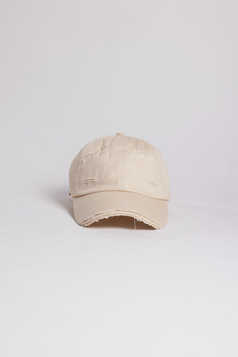 Dakota Distressed Cap-Lt. Taupe