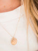 Hammered Disc Necklace - 14K Gold Filled