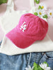 LA Embroidery Baseball Cap - Hot Pink